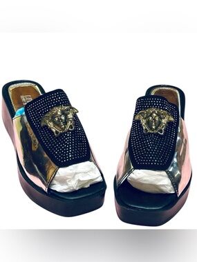 Medusa Head Platform Sandals Size 38 US Size 8